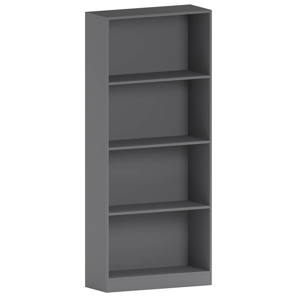 Vida Designs Cambridge 4 Shelf Grey Large Bookcase  Image 2