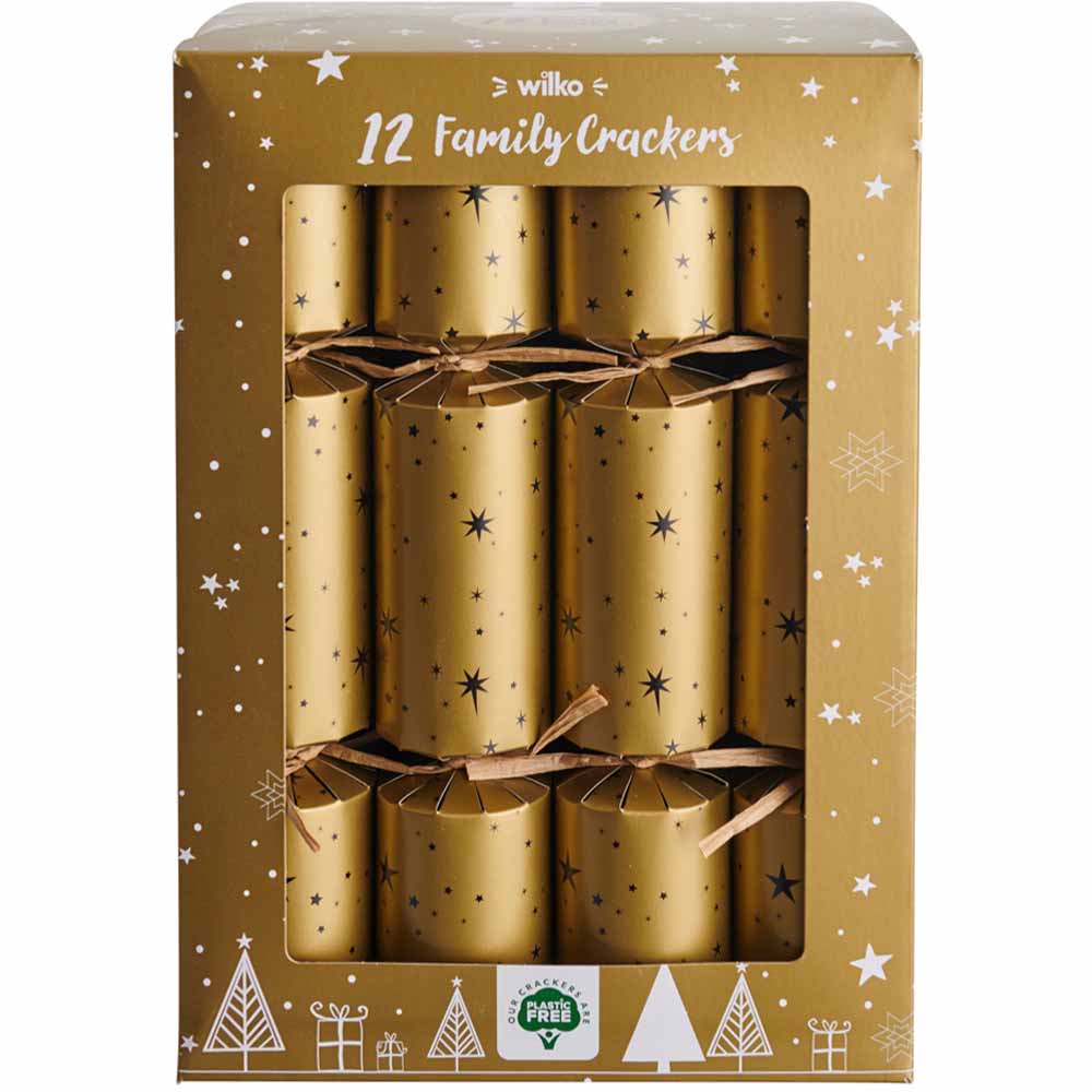 Wilko 12 Pack Luxe Family Crackers Image 1