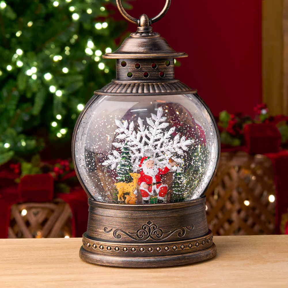 Spinning Snowflake Christmas Lantern Image 6
