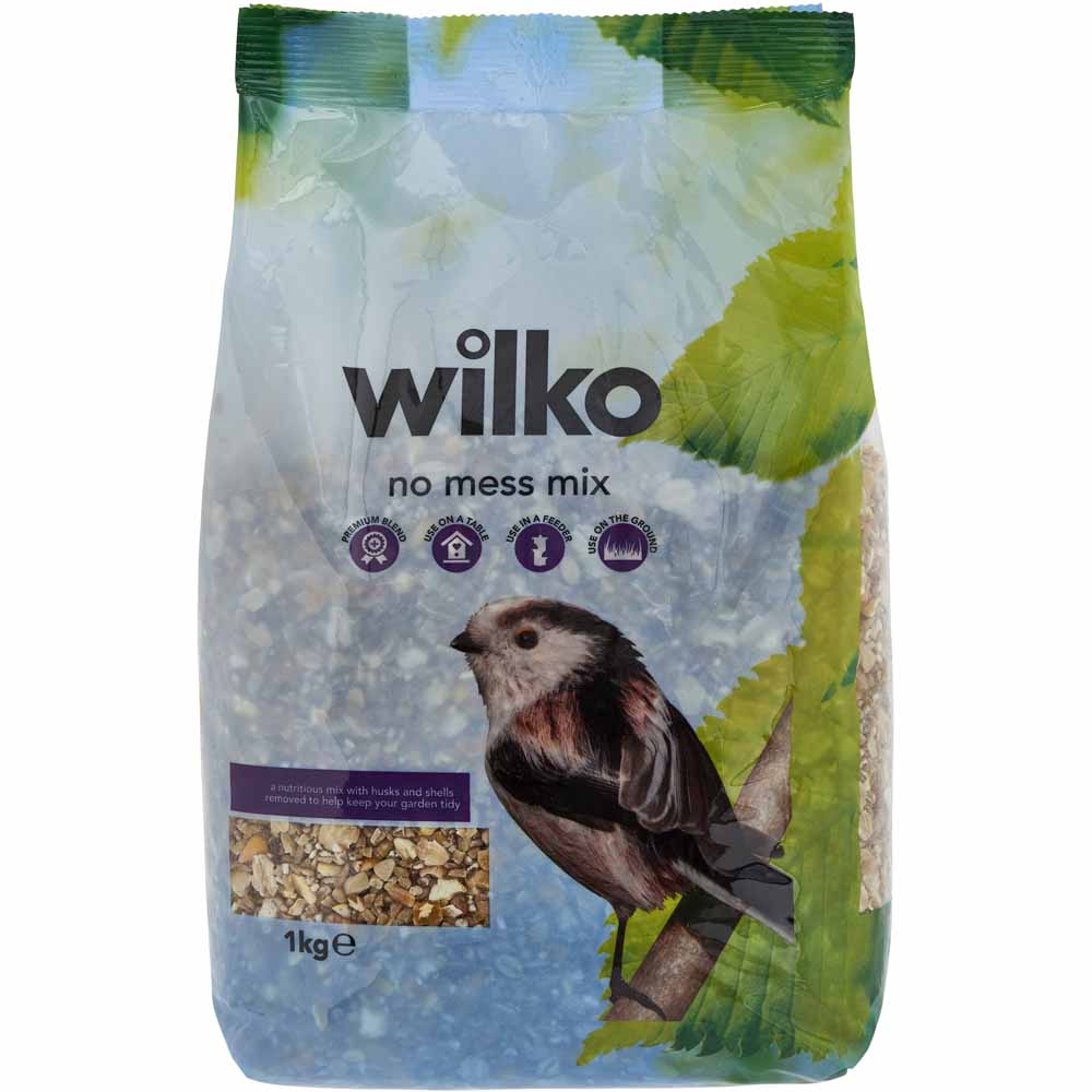Wilko Wild Bird No Mess Mix Seed 1kg Image 1