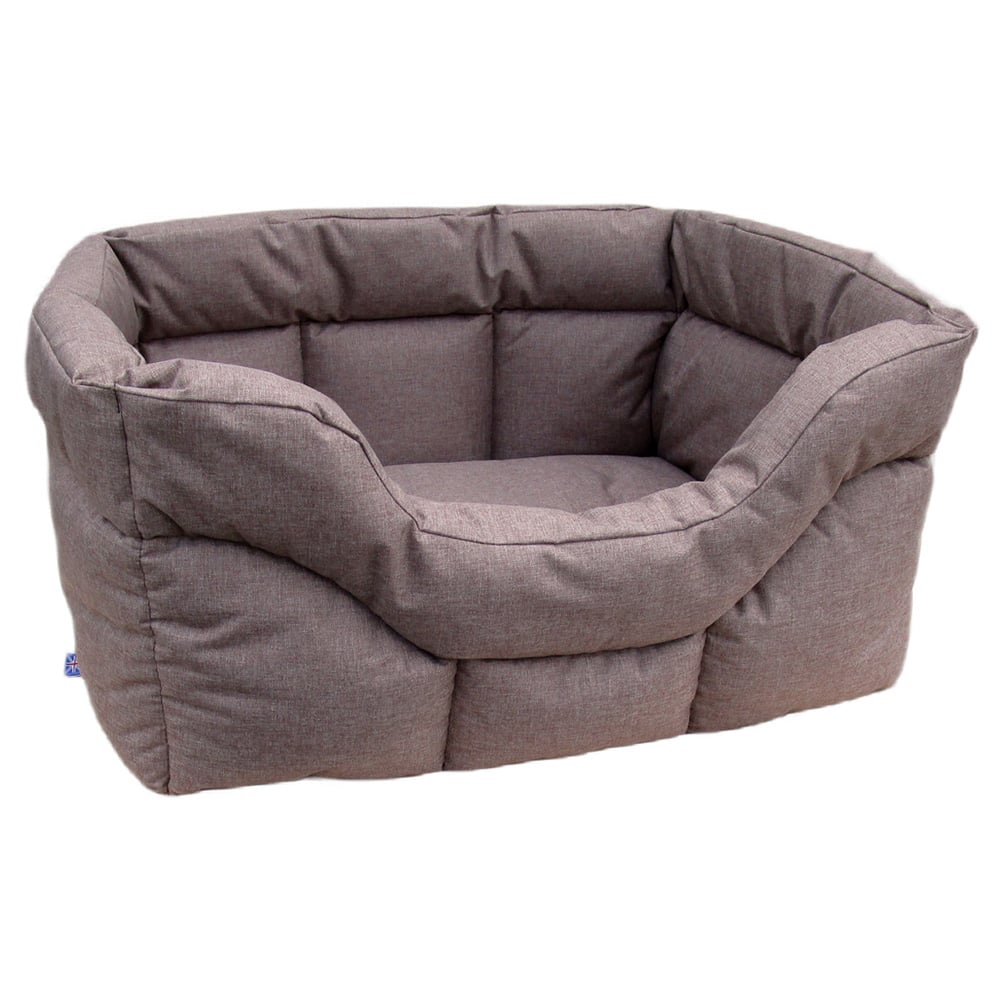 P&L XL Brown Heavy Duty Dog Bed Image 1