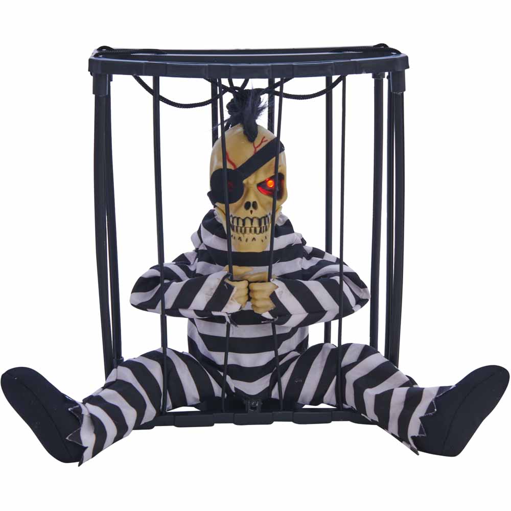 Wilko Animated Skeleton in Prison Image 2