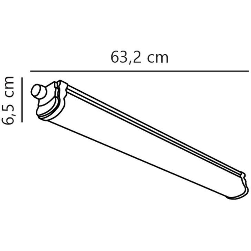 Nordlux Oakland 60 Double White LED Batten Light Fitting Image 3