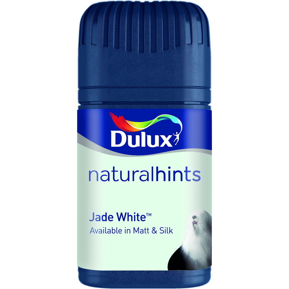 Dulux Jade White Matt Emulsion Paint Tester Pot 50ml Image 1