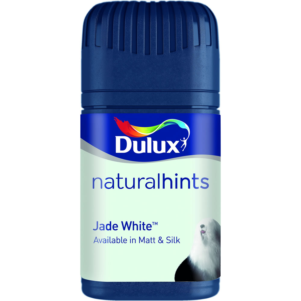 Dulux Jade White Matt Emulsion Paint Tester Pot 50ml Wilko
