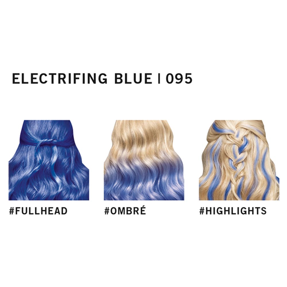 Schwarzkopf LIVE Ultra Brights or Pastel Electric Blue 095 Semi-Permanent Hair Dye Image 5