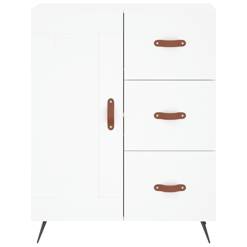 vidaXL 3 Door 3 Drawer White Highboard Image 8
