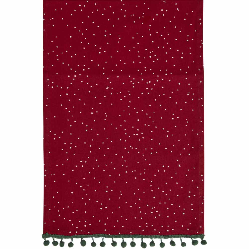 Wilko Red Spot Table Runner 30 x 180cm Wilko