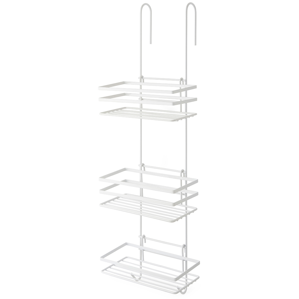 House of Home White 3-Tier Shower Caddy Image 1