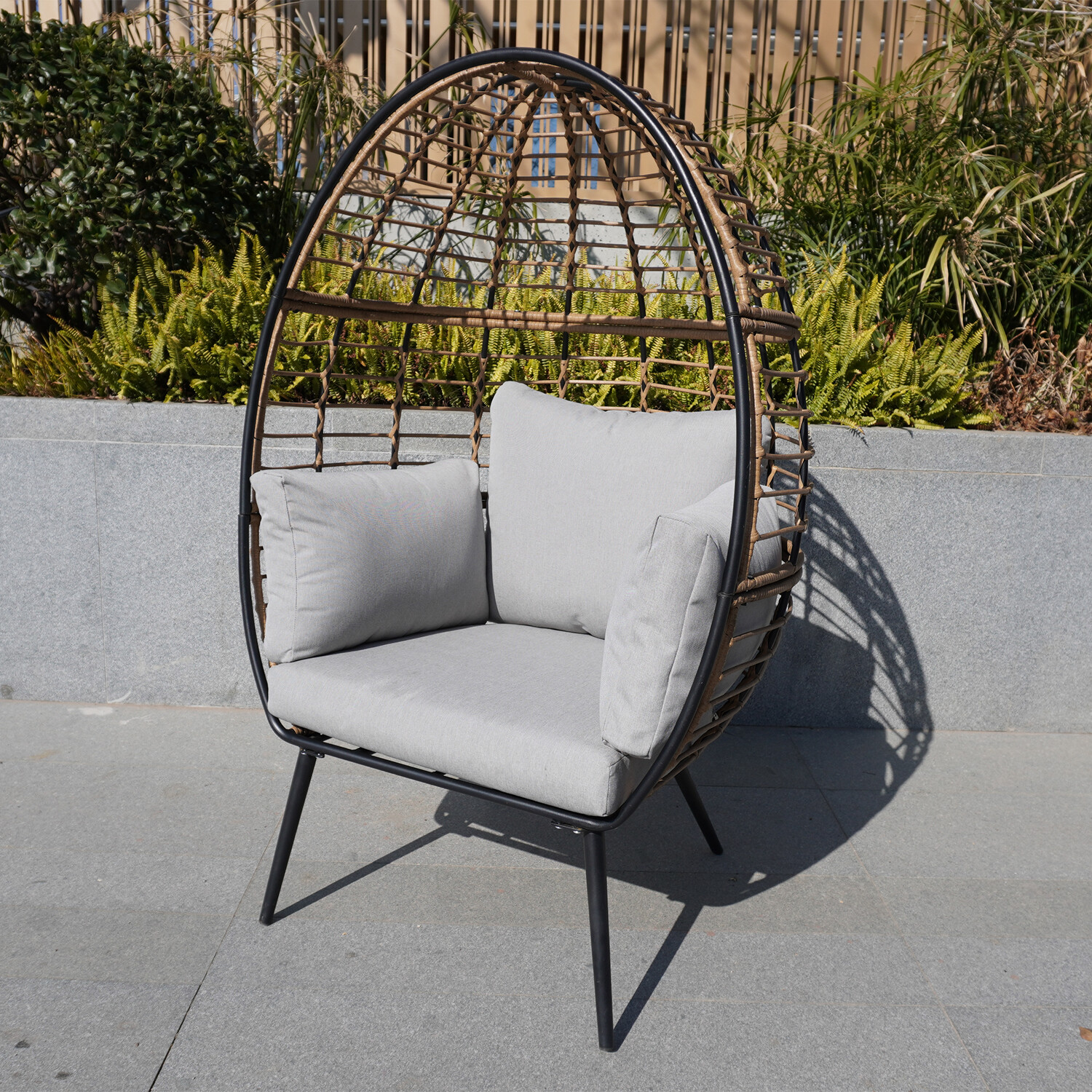 Odette Grey Egg Chair Image 2