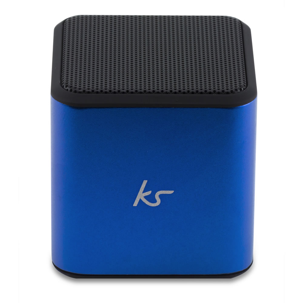 KitSound Cube Bluetooth Speaker Blue Wilko