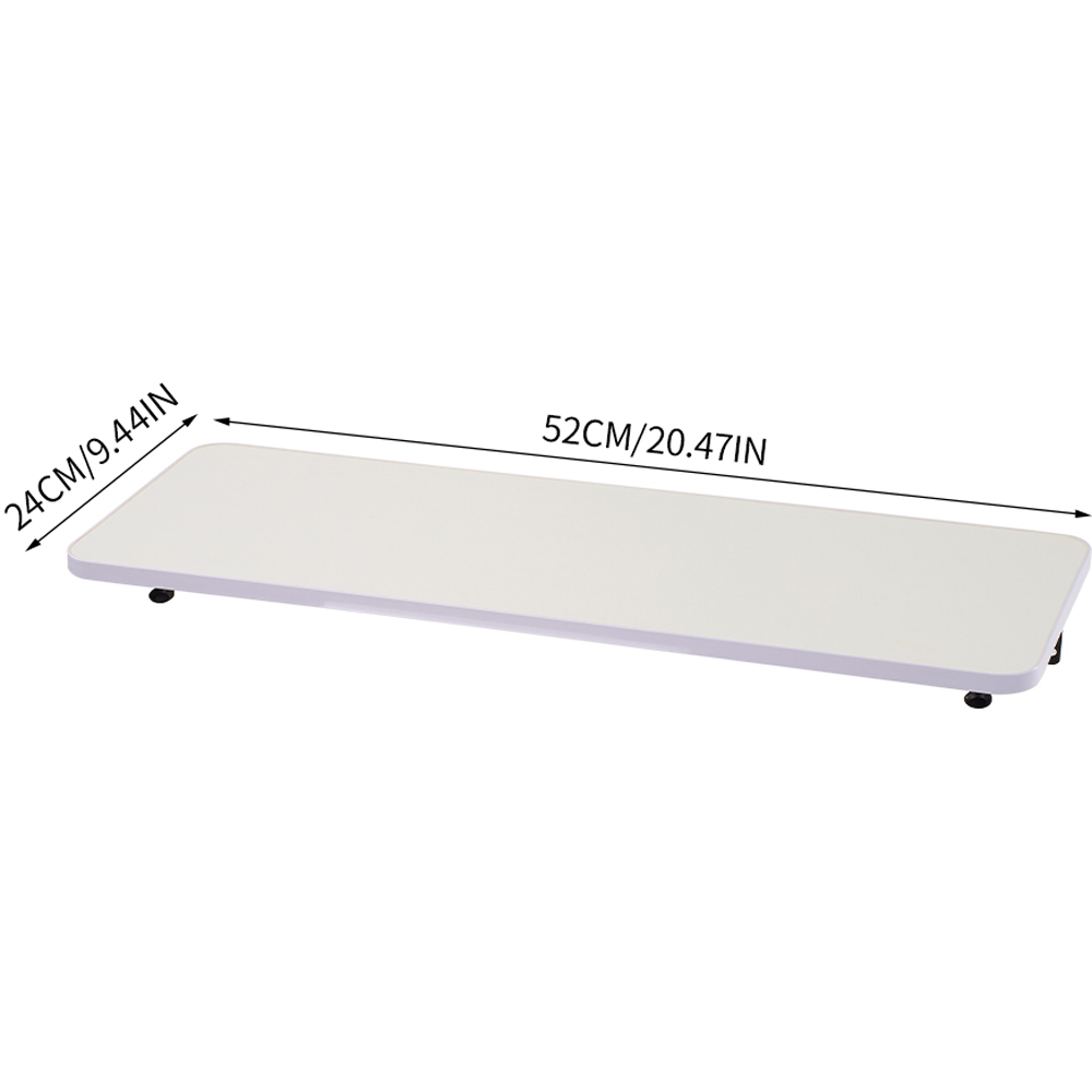 Living and Home White Wall Mounted Folding Table with Iron Brackets 52 x 24cm Image 8