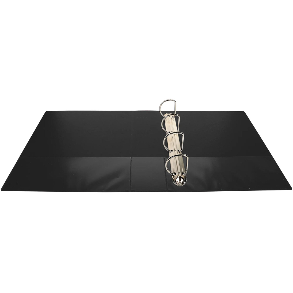 Exacompta Kreacover Black Polypropylene 4D Ring Binder with 3 Pockets 60mm 10 Pack Image 2