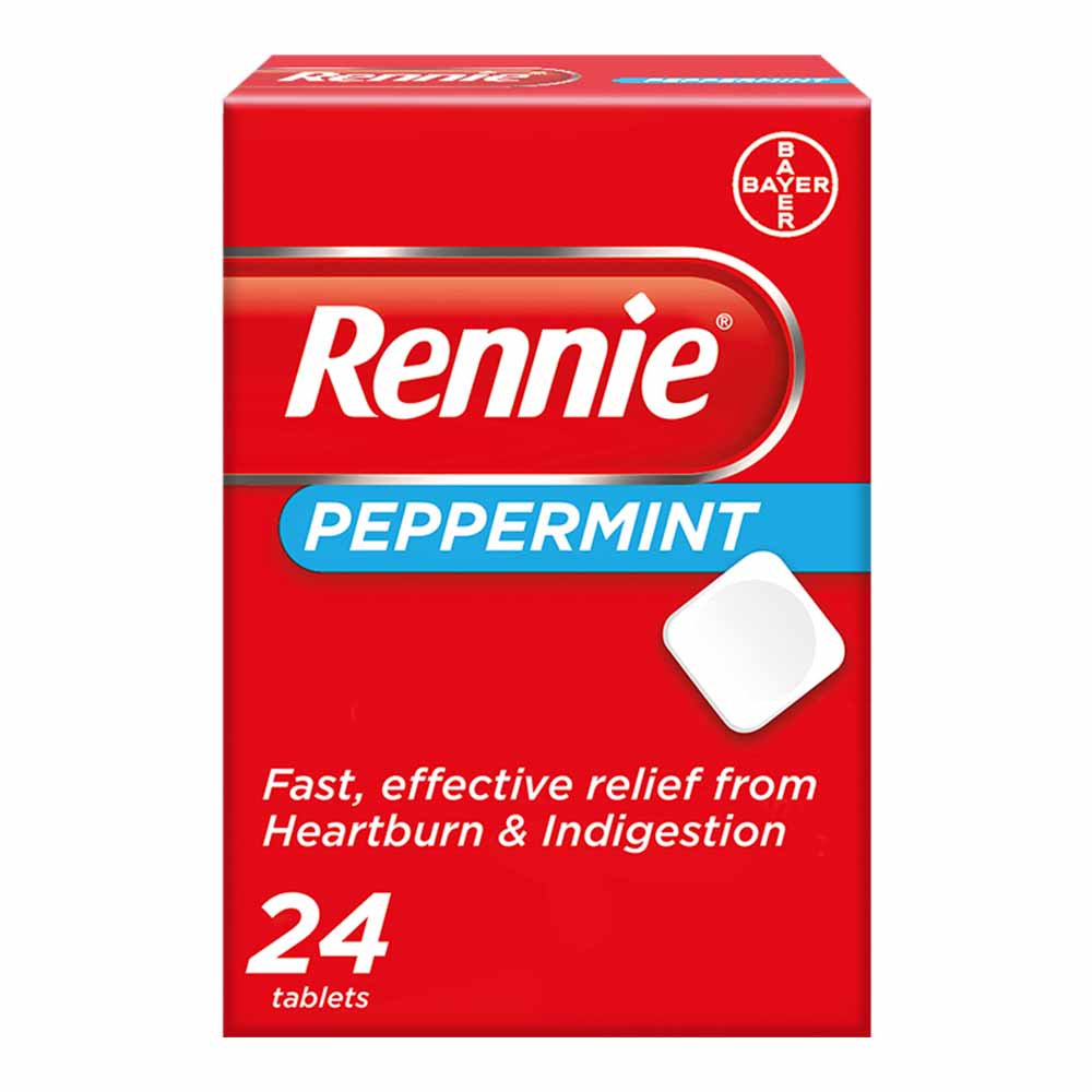 Rennie Peppermint Tablets 24 pack Image 2