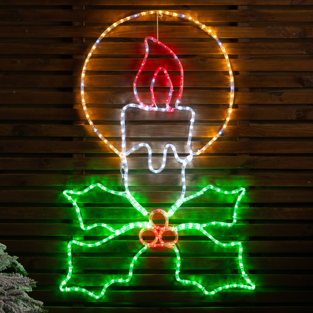 Christmas Candle Rope Light Image 1
