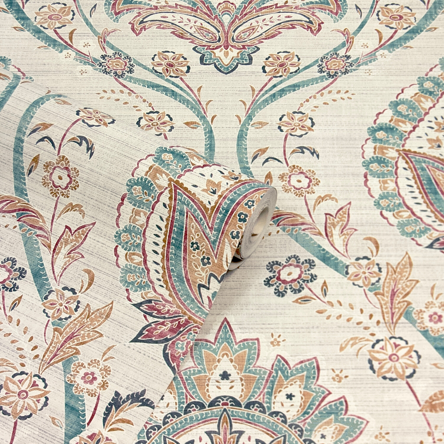 Fantastical Damask Wallpaper - Multicoloured Image 3