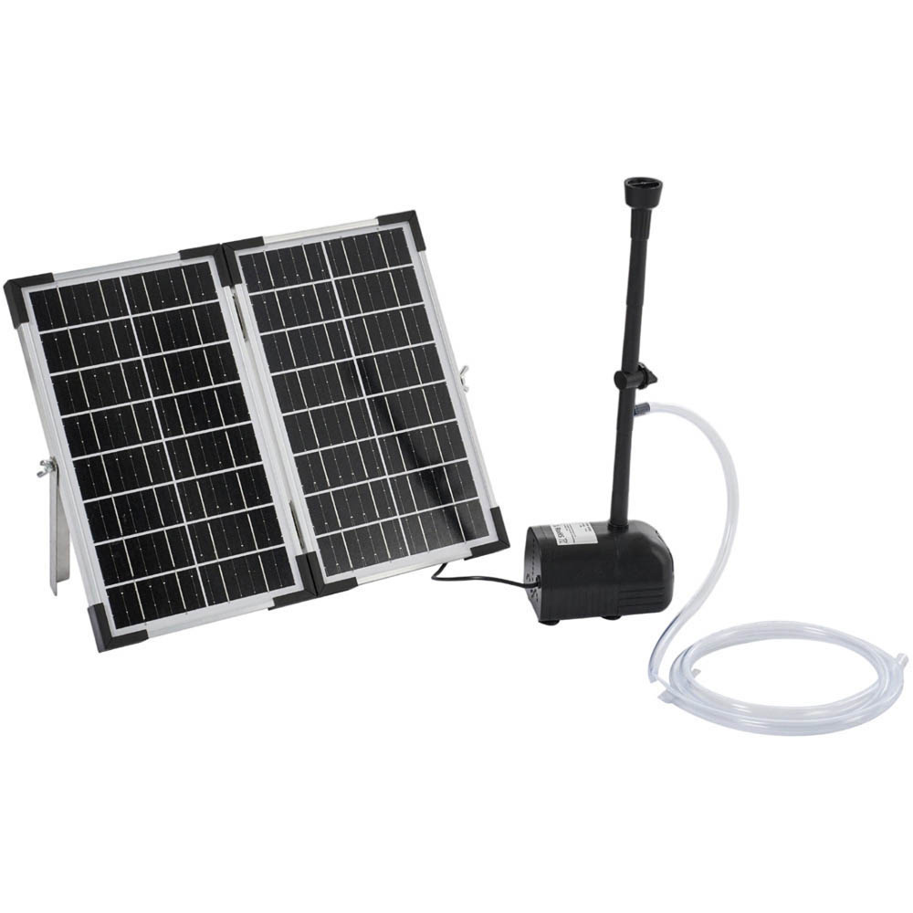 Living and Home 20W Solar-Powered Fountain Water Pump Kit Image 1