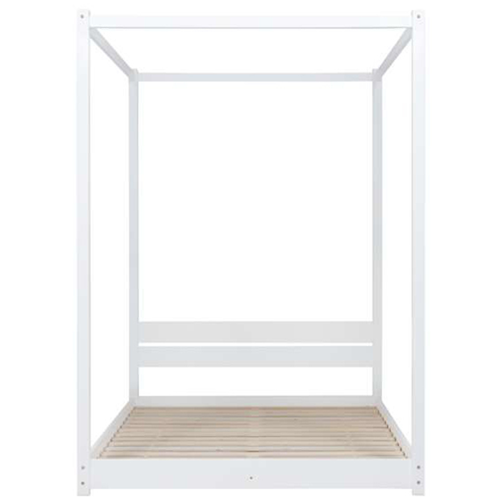 Darwin Double White Four Poster Bed Wilko