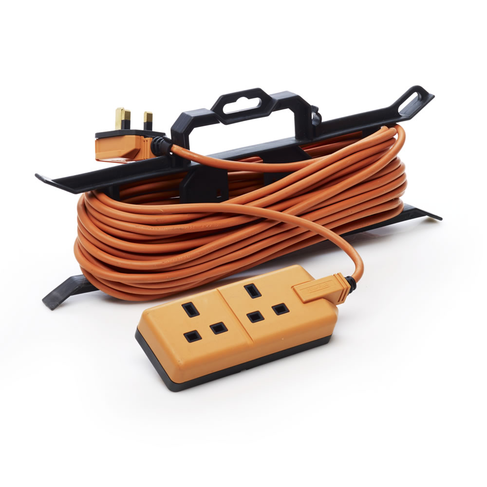 Wilko Garden Extension Lead 2 Sockets 15m Wilko