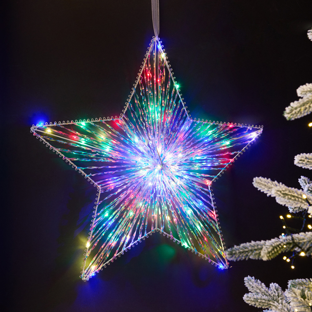 Twinkling Multicolour LED Star Image 2