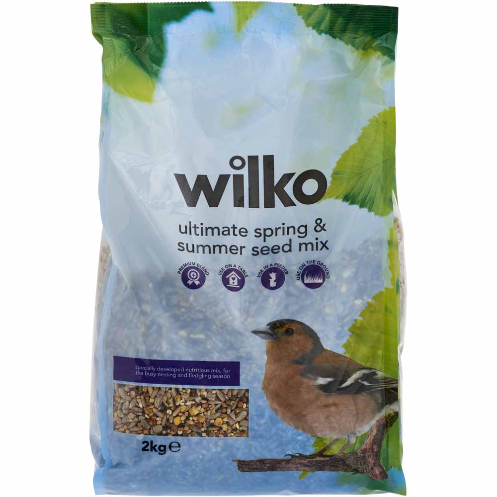 Wilko Wild Bird Spring/Summer Seed Mix 2kg Wilko