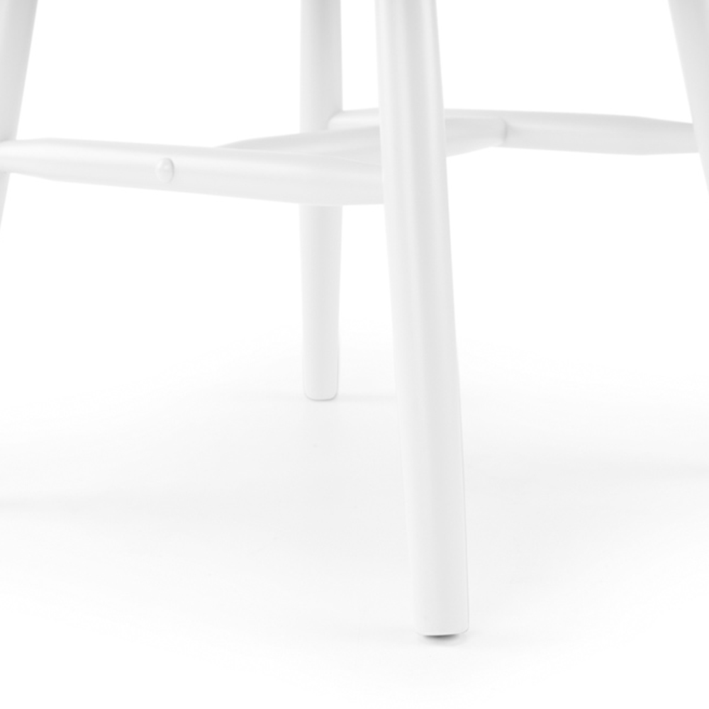 Julian Bowen Alassio Set of 2 White Dining Chair Image 6