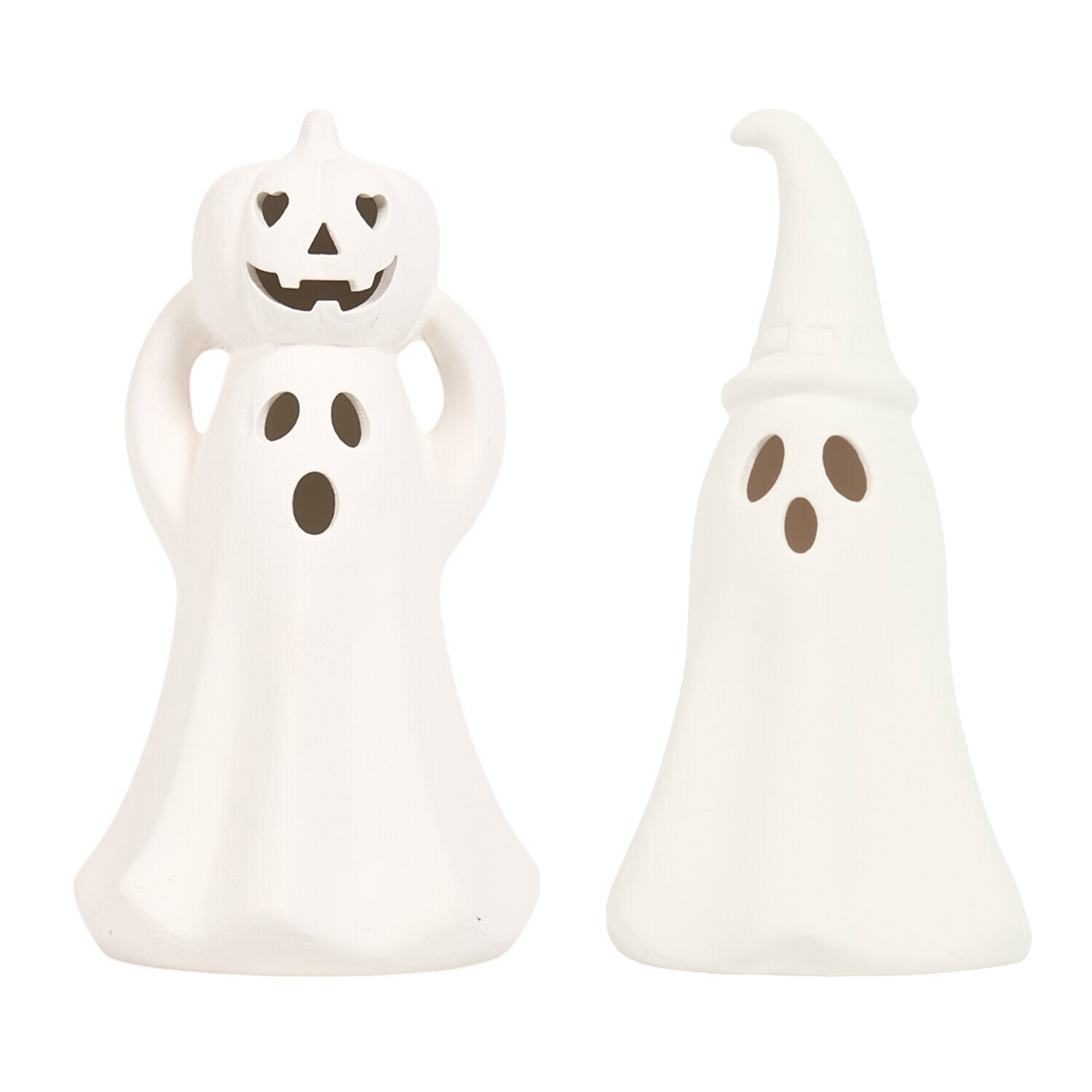 Spooky Ceramic Ghost Ornament Image 7