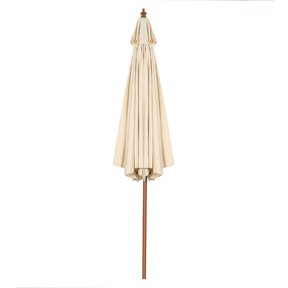 Costway Wooden Tilt Parasol with 8 Ribs 3m Image 4