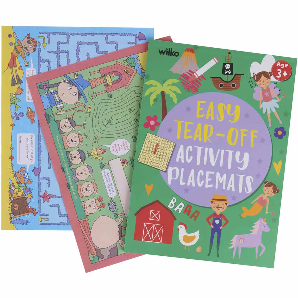 Wilko Tear Off Activity Placemats Image 1
