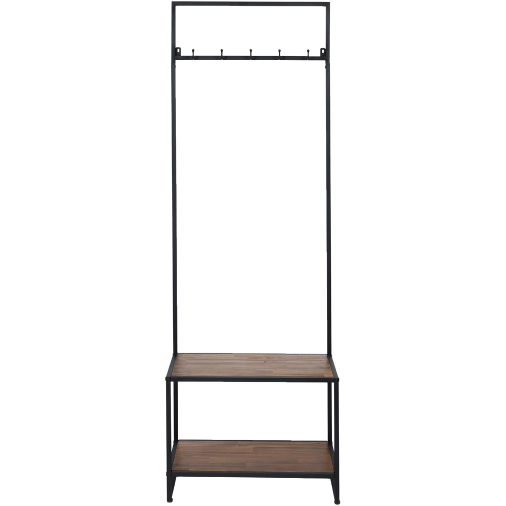 Charles Bentley Coat Rack with Shoe Tidy Image 1