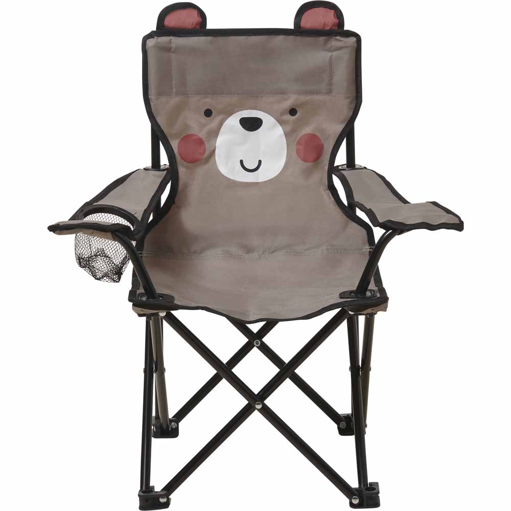 Wilko Kids Bear Camping Chair Image 2