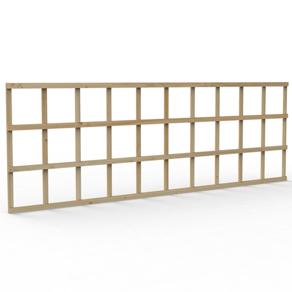 Forest Garden 6 x 2ft Traditional Square Garden Trellis Image 4
