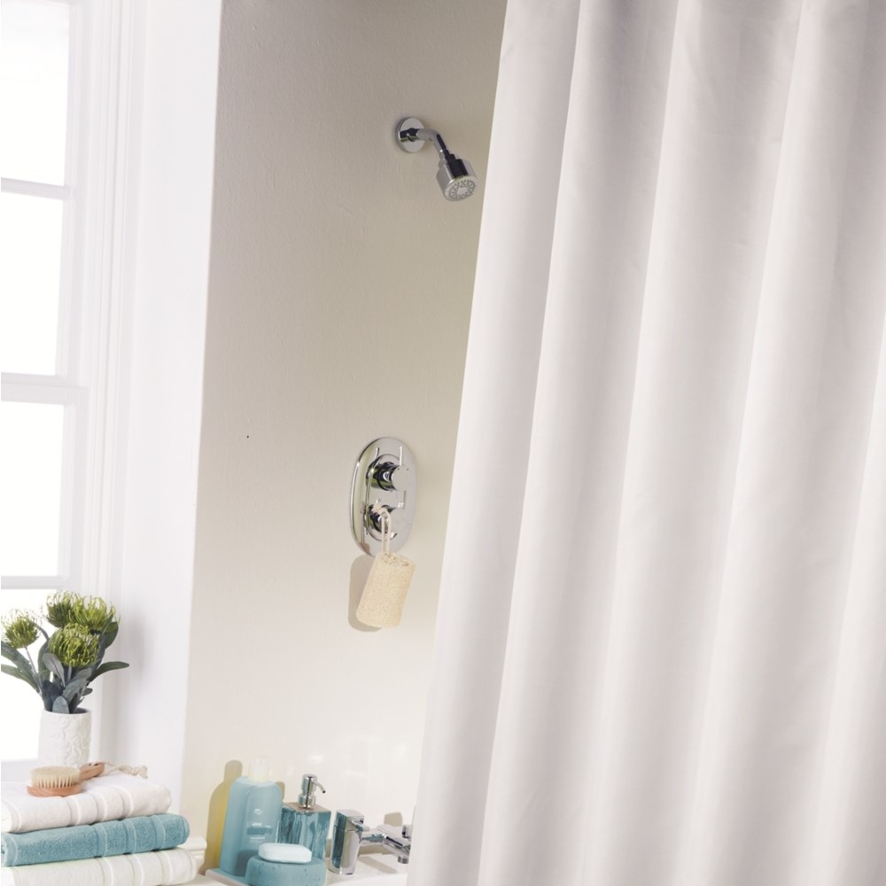 Waterline Shower Curtain - White Image