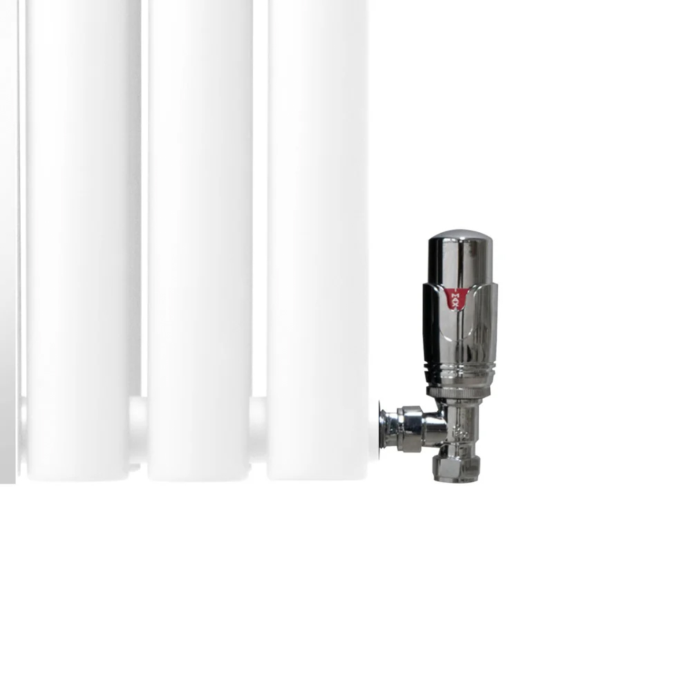 Monster Shop 3340 BTU White Oval Mirror Radiator and Valves 1800 x 380mm Image 5