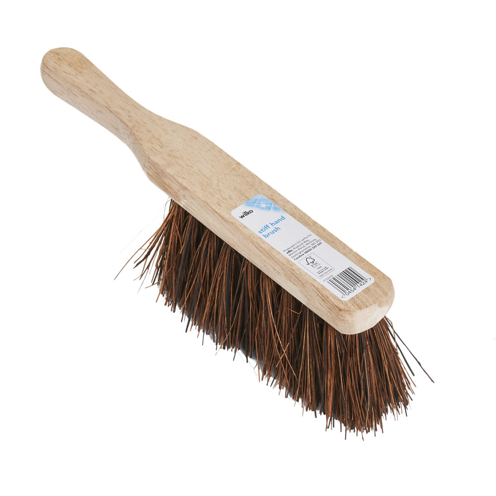 Wilko Stiff Bassine Wooden Handbrush Image