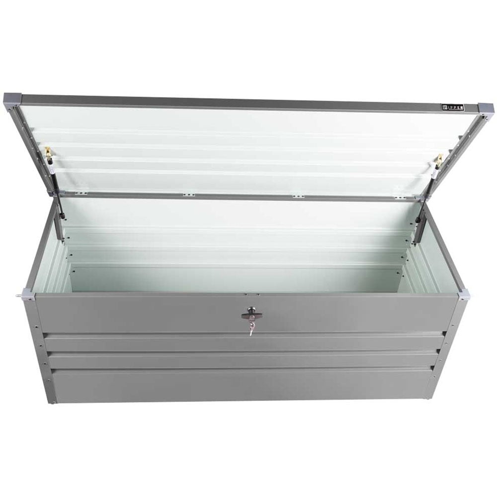 Zipper ZI-GAB165AN 165cm Grey Steel Garden Storage Box Image 3