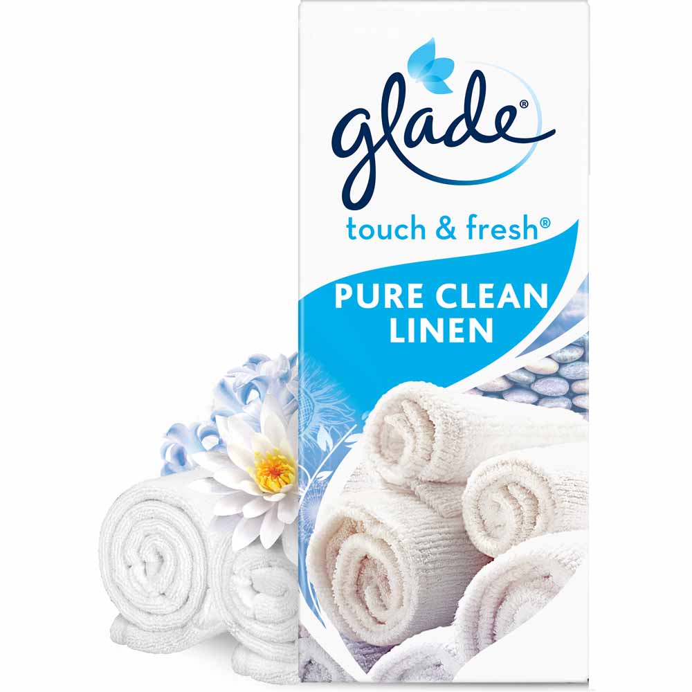 Glade Touch and Fresh Clean Linen Air Freshener Unit Refill 10ml  - wilko
