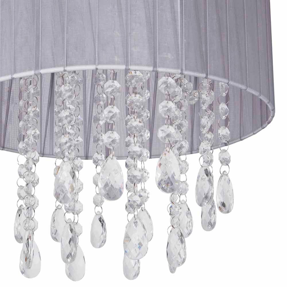 Wilko Organza Light Shade with Beads Image 5