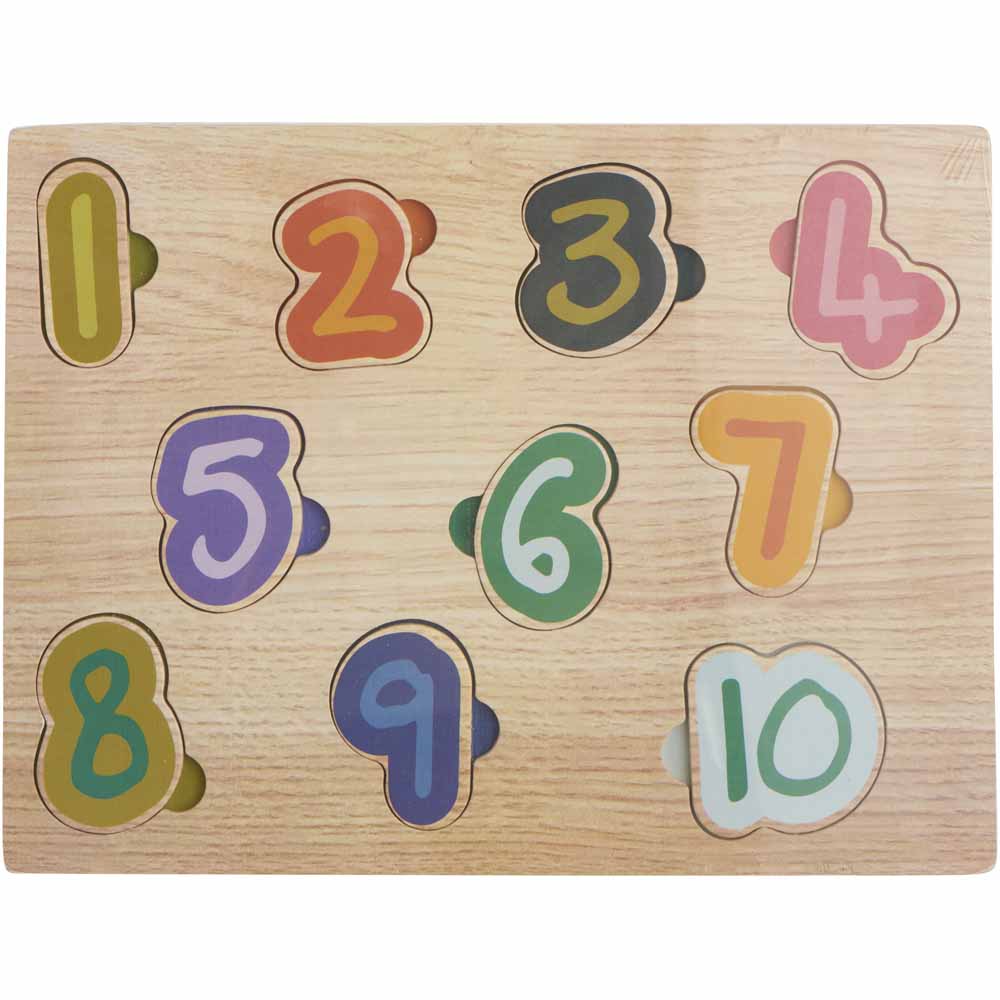 Wilko Wooden Number Puzzle Image