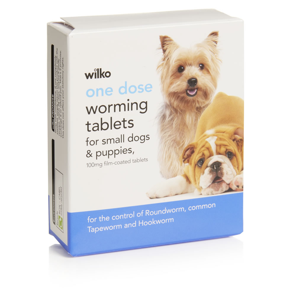 Wilko 4 pack Worming Tablets for Small Dogs Image
