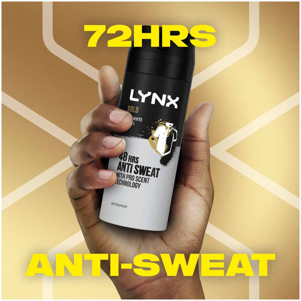 Lynx Gold Anti Marks Anti Perspirant Deodorant Case of 6 x 150ml Image 8