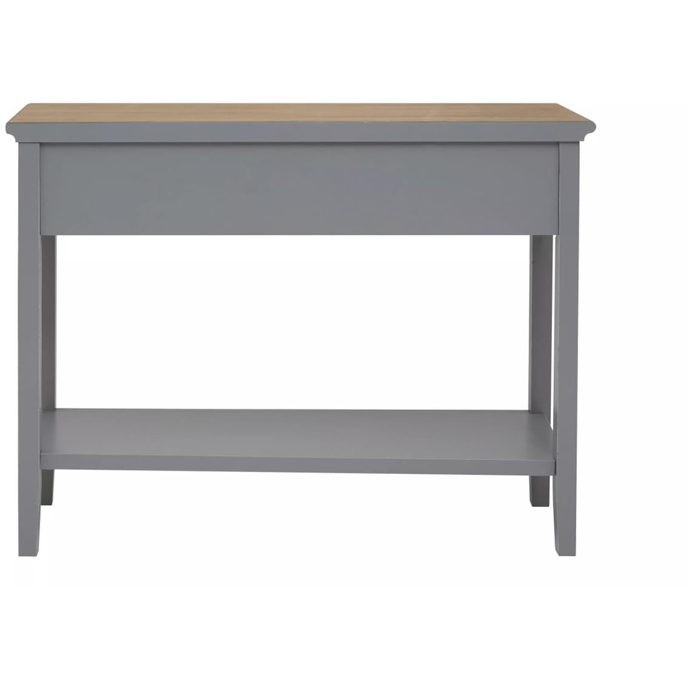 Premier Housewares Henley 2 Drawer Antique Grey Console Table Image 5
