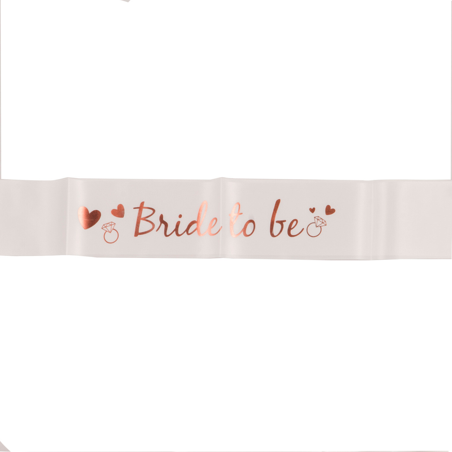 Bride To Be White Sash - White Image 2