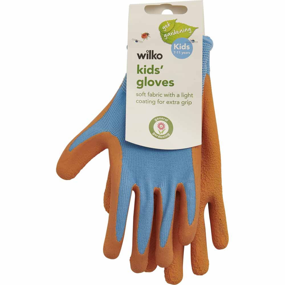 Wilko Kids Garden Gloves Age 7-11 Image 1