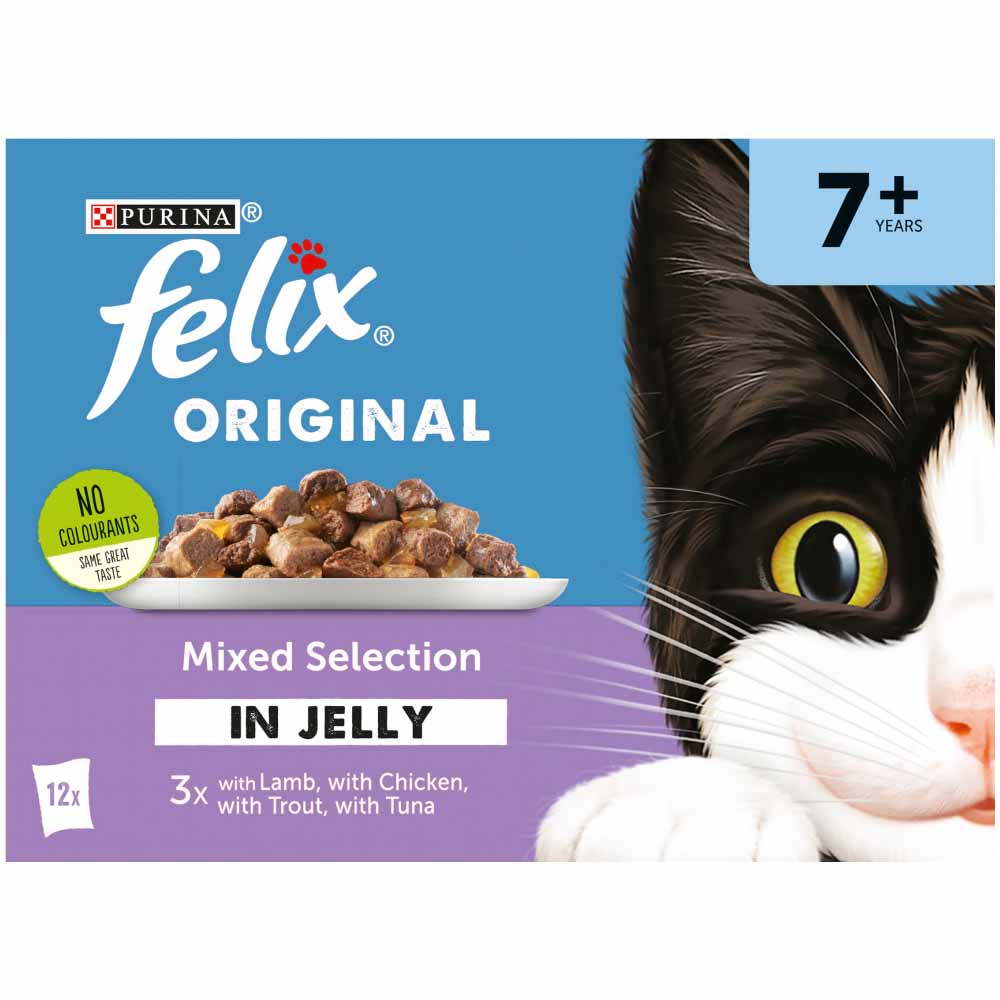 Felix 7+ Mixed Selection Cat Food 12 x 100g   Image 2