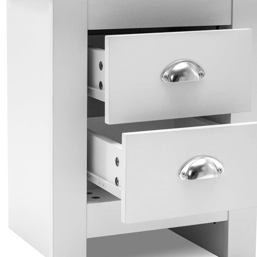 Kosy Koala 2 Drawer White Wooden Bedside Table Image 4