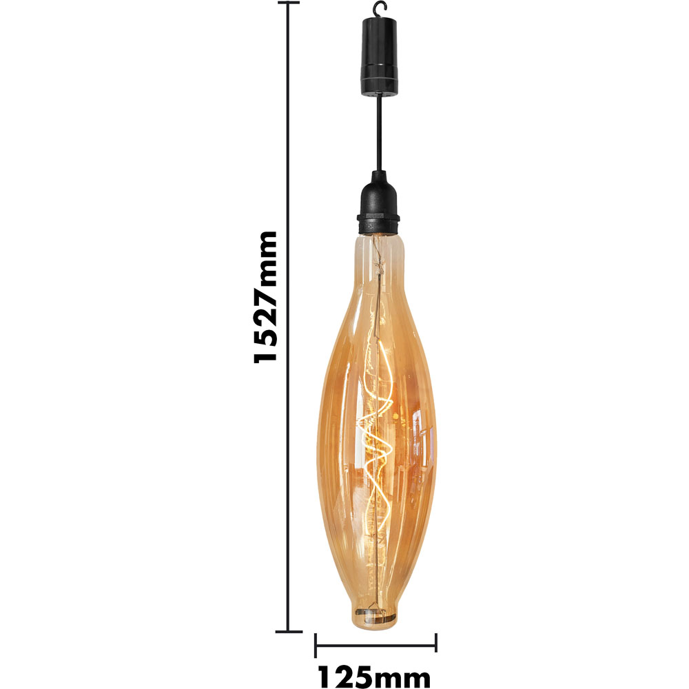 Luxform Ellipse Glass Pendulum Hanging Bulb Light Image 6