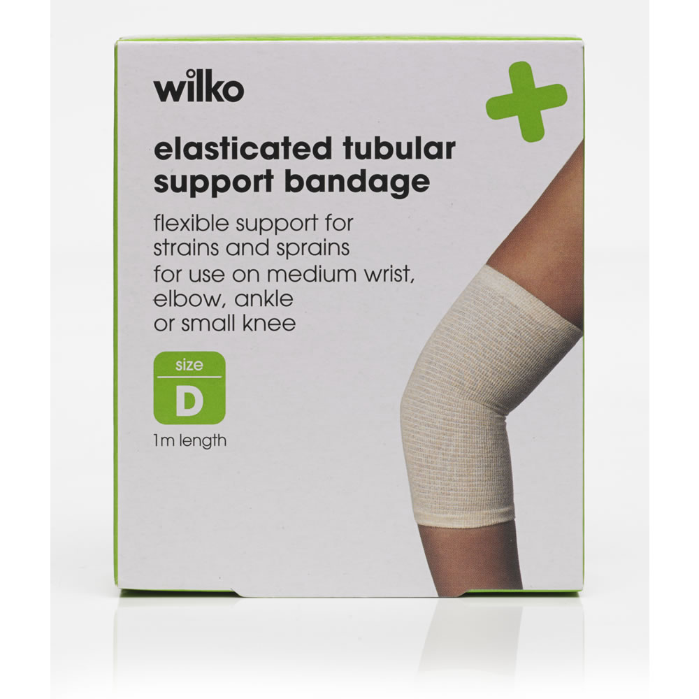 Wilko Elasticated Tubular Support Bandage Size D 1m Image