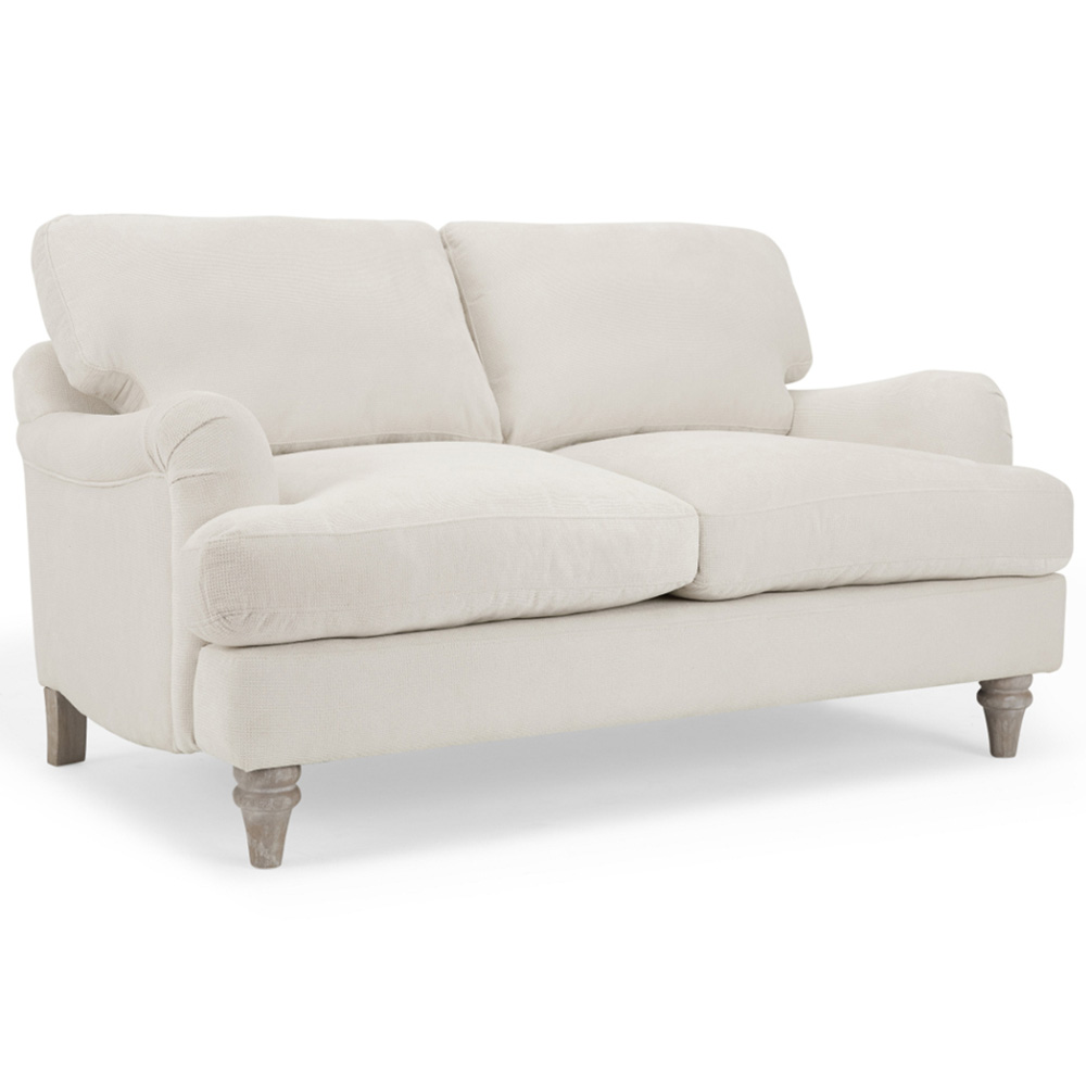 Home Detail Oxford 2 Seater Ivory Linen Sofa Image 2