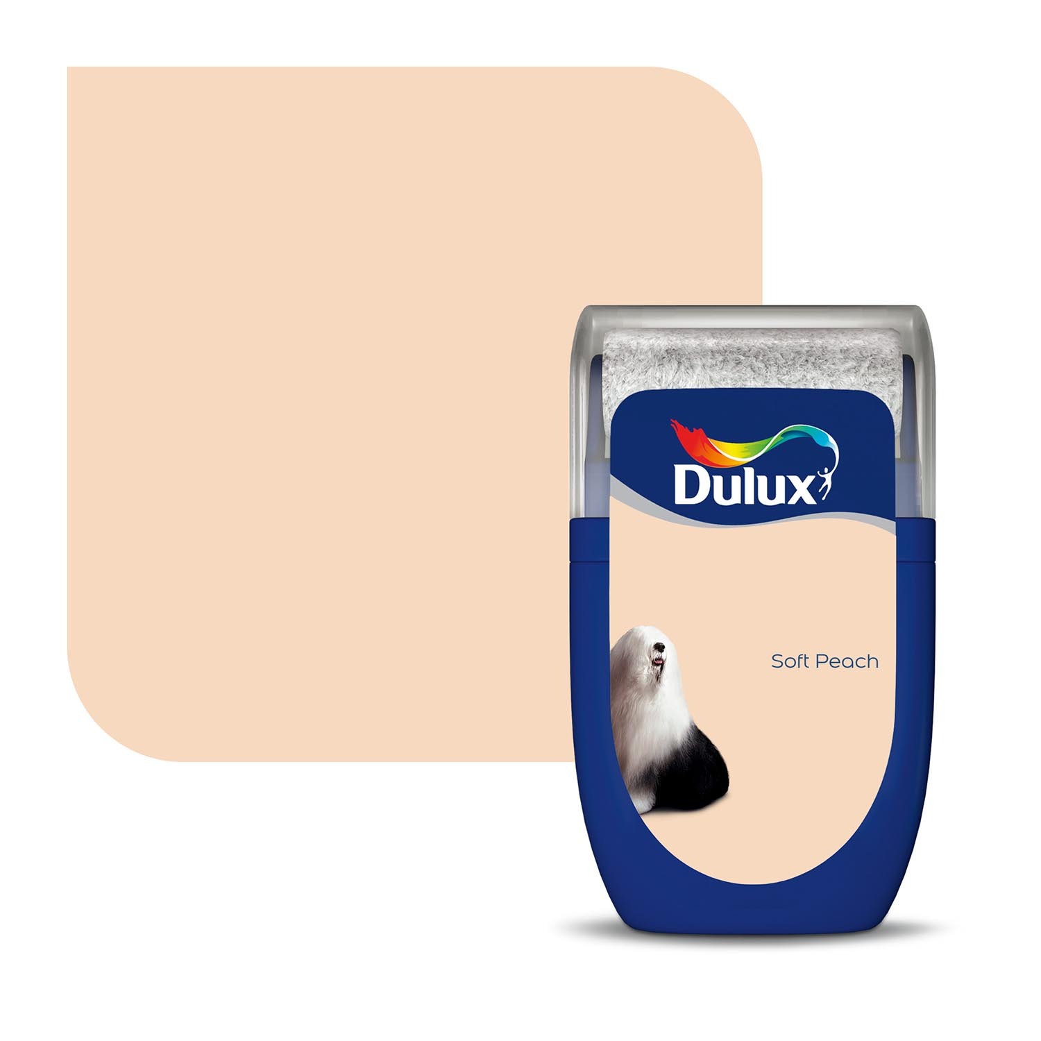 Dulux Soft Peach Matt Tester Pot 30ml Image 2